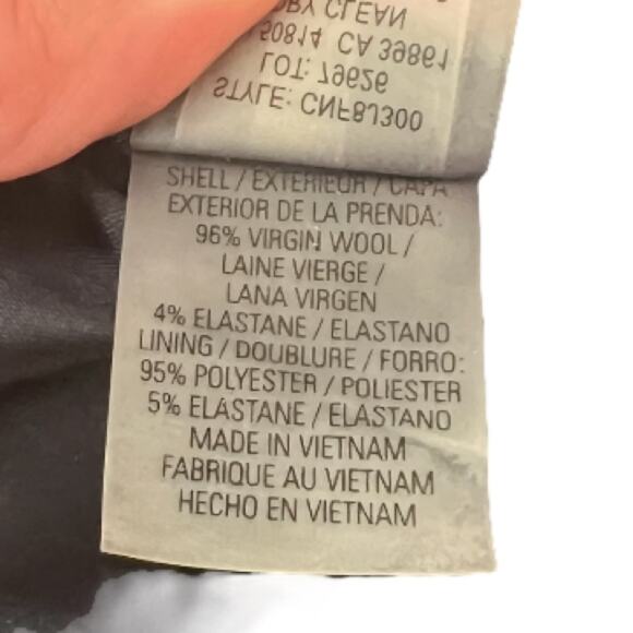 Elie Tahari Black Wool Pencil Skirt - Size 14 - Picture 8 of 9